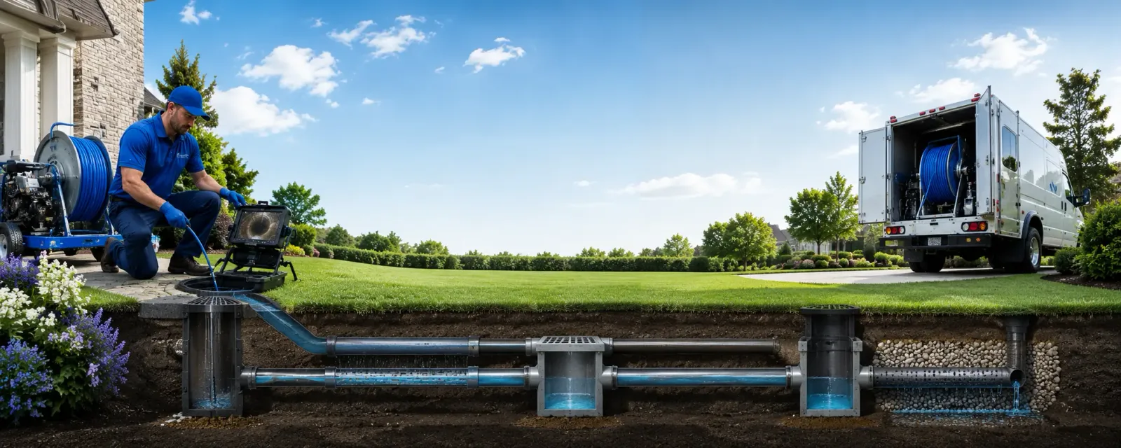 Outdoor drain cleaning information for Stanley, NC